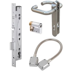 Abloy EL460 Narrow Stile DIN Electric Lock EN179 Compliant Package 3E