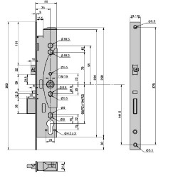 Abloy EL460 Narrow Stile DIN Electric Lock