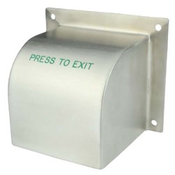 Asec Exit Button Cover Stainless Steel