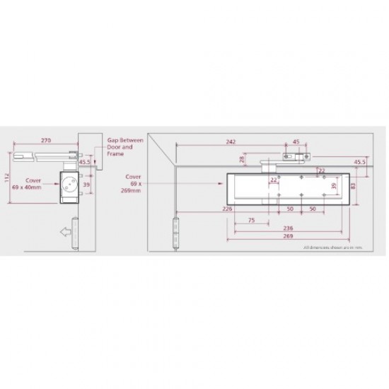 Rutland Fire Rated TS.9205 Door Closer Size EN 2-5 With Backcheck ...