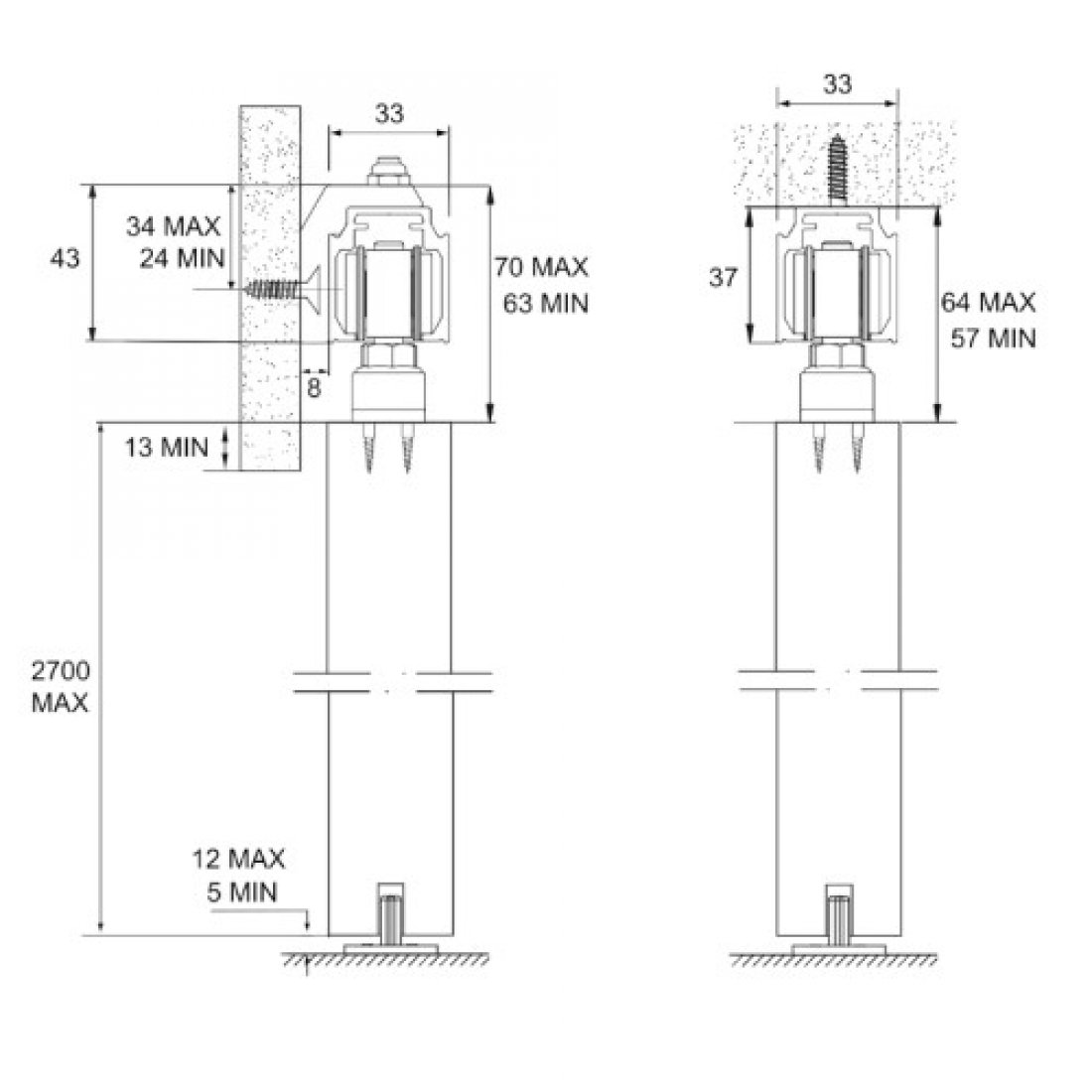 Henderson Husky 120 Pro Straight Sliding Door Kit Pack