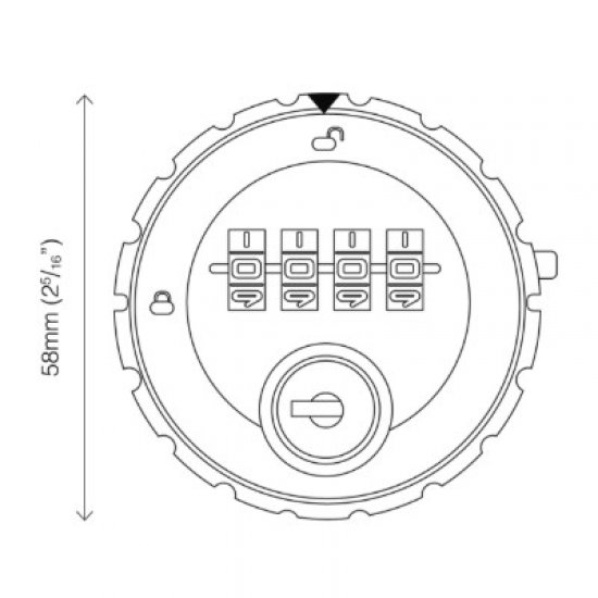 KL10 KitLock Mechanical Combination Lock