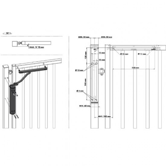 Locinox Verticlose 2 Hydraulic Gate Closer