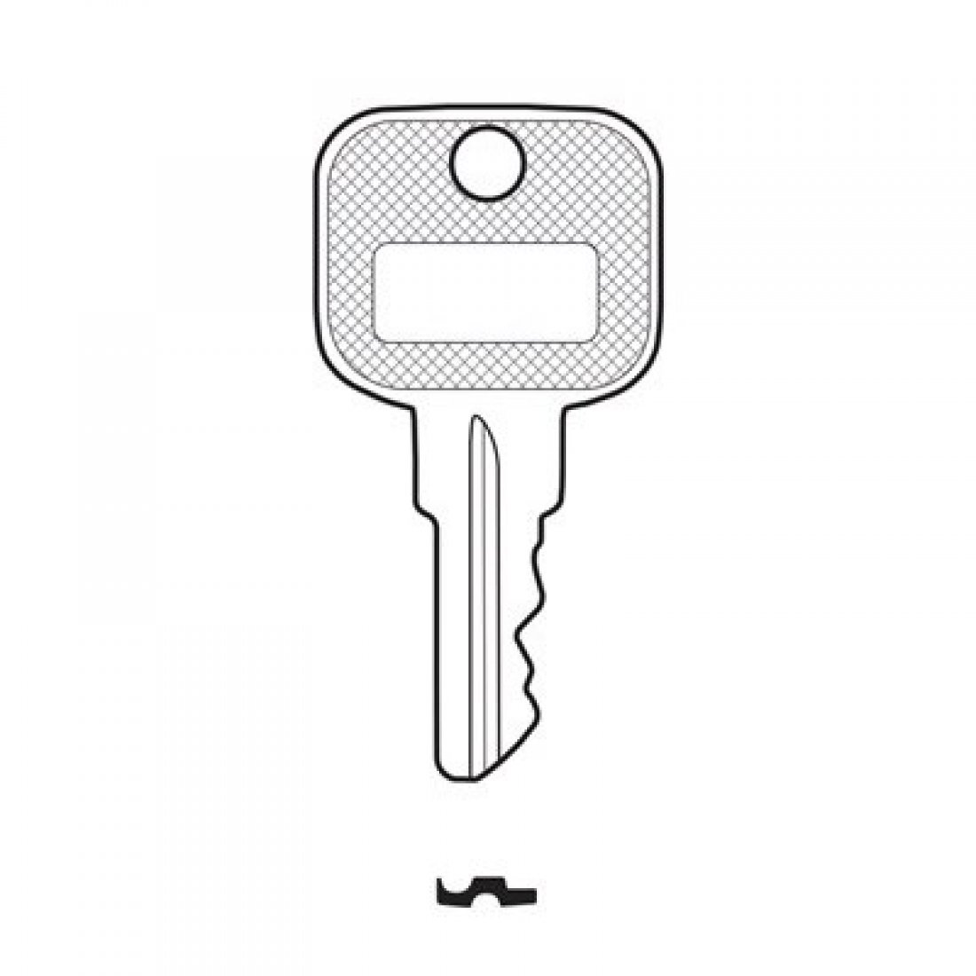 Key For Tractors, Plant, Industrial Vehicles, CH4