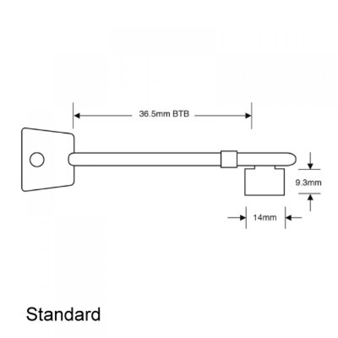 Chubb Detainer Mortice Spare Key Cut