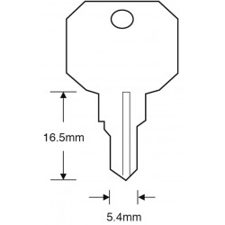 Asec TS7541 WMS Window Key