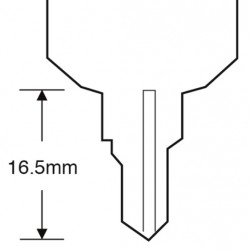 Asec TS7541 WMS Window Key