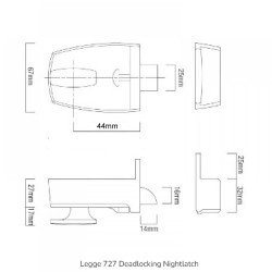 Legge 727 Deadlocking Nightlatch