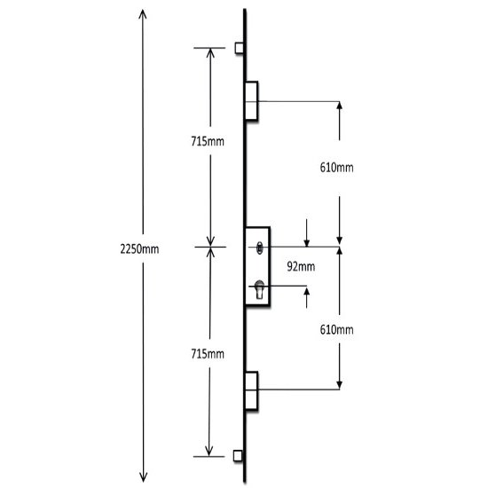 Era 6635 2 Hook & 2 Roller Split Spindle 16mm Faceplate