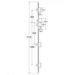 GU Secury Auto A3 1770 Multipoint Lock 3 Deadlocks