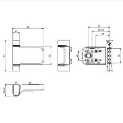 Mila Prosecure Composite Door Hinge