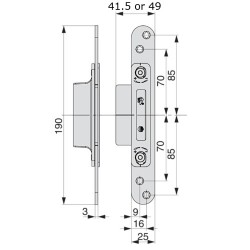 Maco M-TS Hook Keep MF-HO To Suit Timber & Composite Door