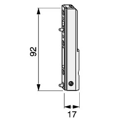 Maco TBT Corner Support 52478 With 3mm Positioning Pin To Suit UPVC