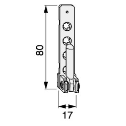 Maco TBT Pivot Post 52483 With 3mm Positioning Pin To Suit UPVC