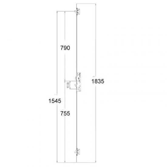 Yale YS170 3 Hookbolt Split Spindle 20mm Radius Faceplate