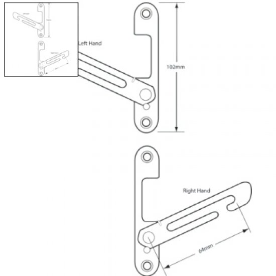 Mila Enhanced UPVC Window Restrictor Catch