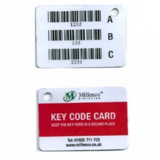 Key code clearance card