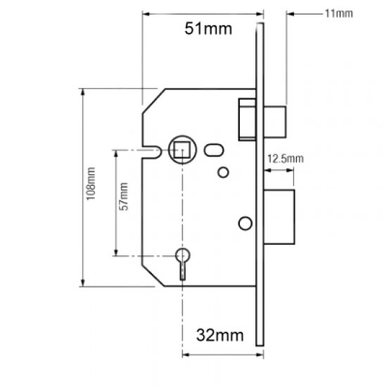 Union Sashlock 2277 3 Lever 50mm