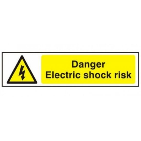 Danger Electric Shock Risk Sign